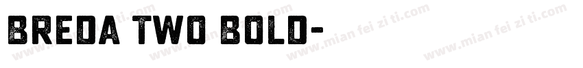 Breda Two Bold字体转换